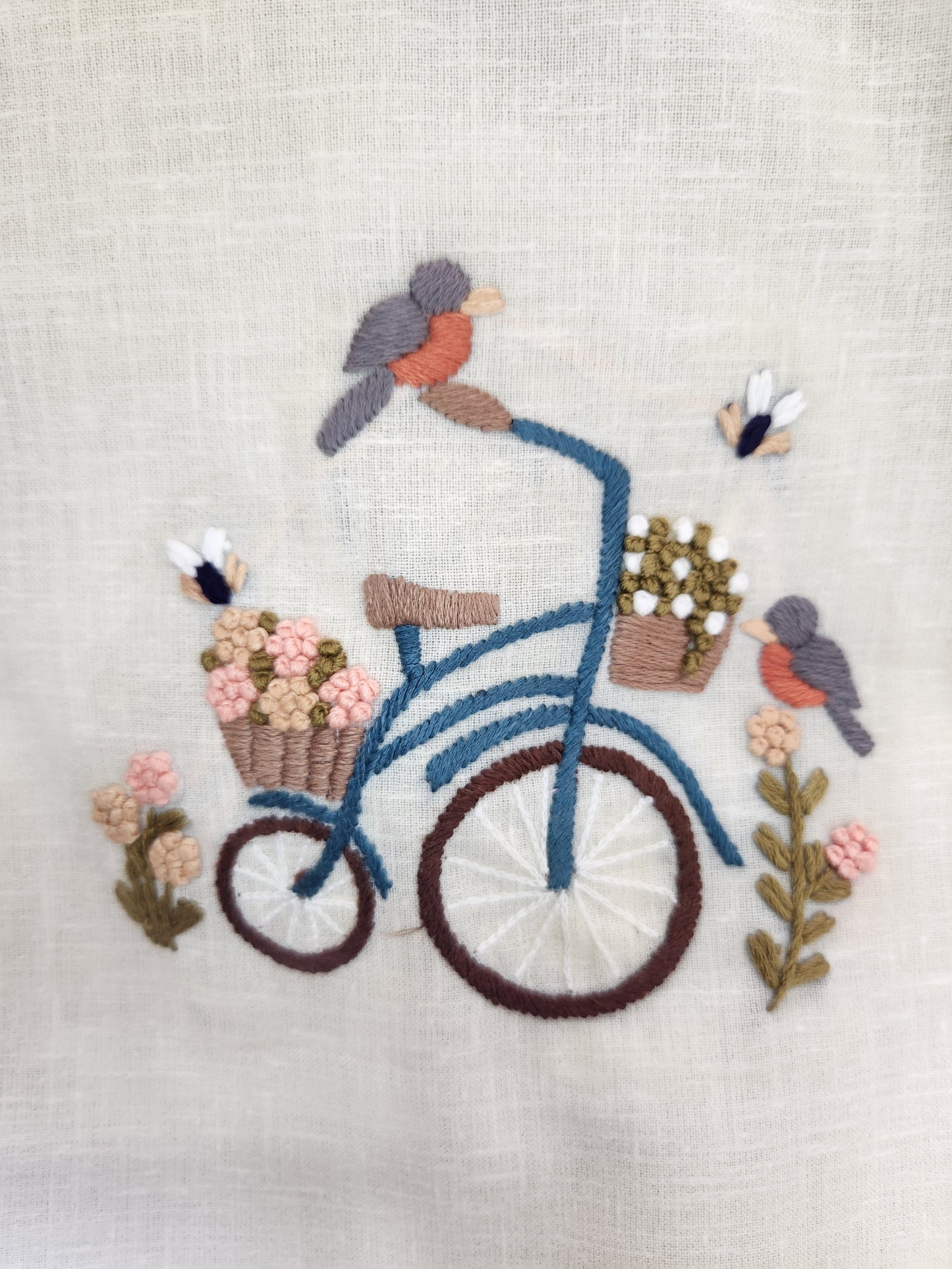 Whimsical bicycle blossom shirt